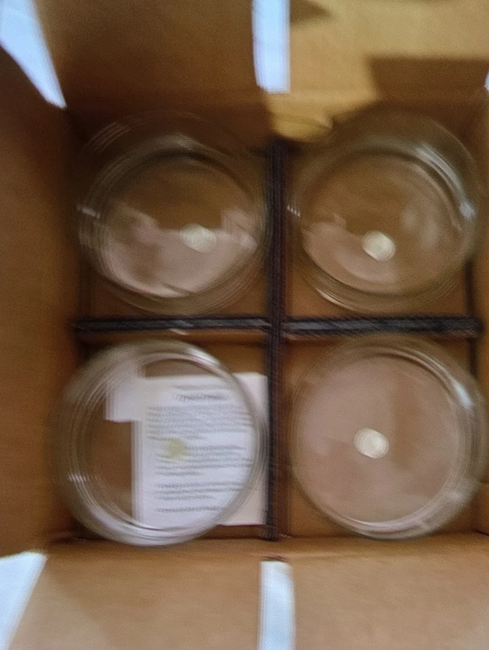 Clear Glass Salad Bowls - 4 Pack